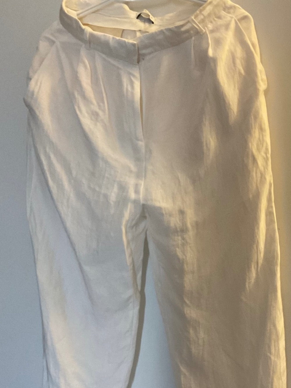 Sandro White Linen blended pants, ready to wear, new